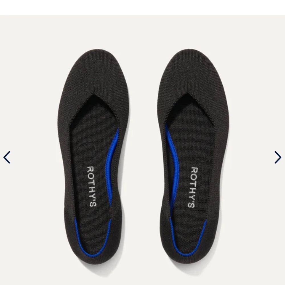 Rothy’s The Flat in black size 9